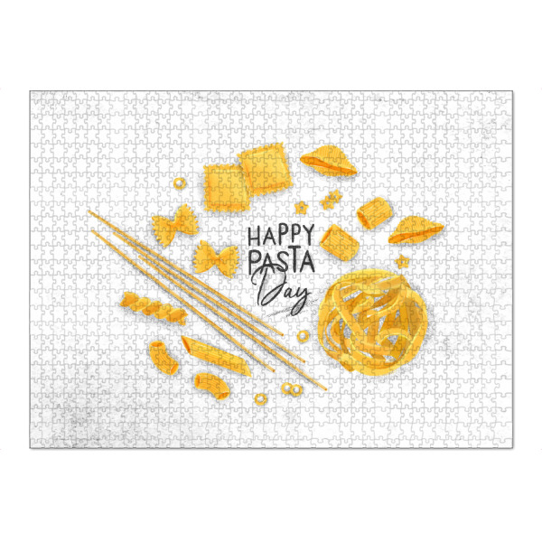 Puzzle Ravensburger "Happy pasta day" artboxONE - Essen & Trinken