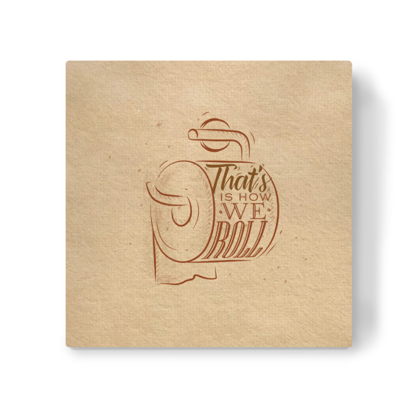 Leinwandbild "Toilet paper graphics craft" artboxONE - Streetart - Toilet