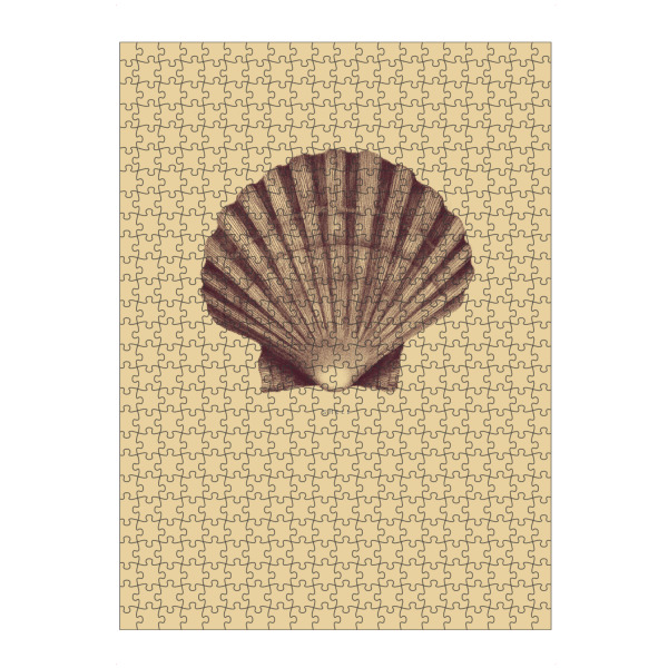 artboxONE Puzzle "Beautiful shell yellow" artboxONE - Unterwasser