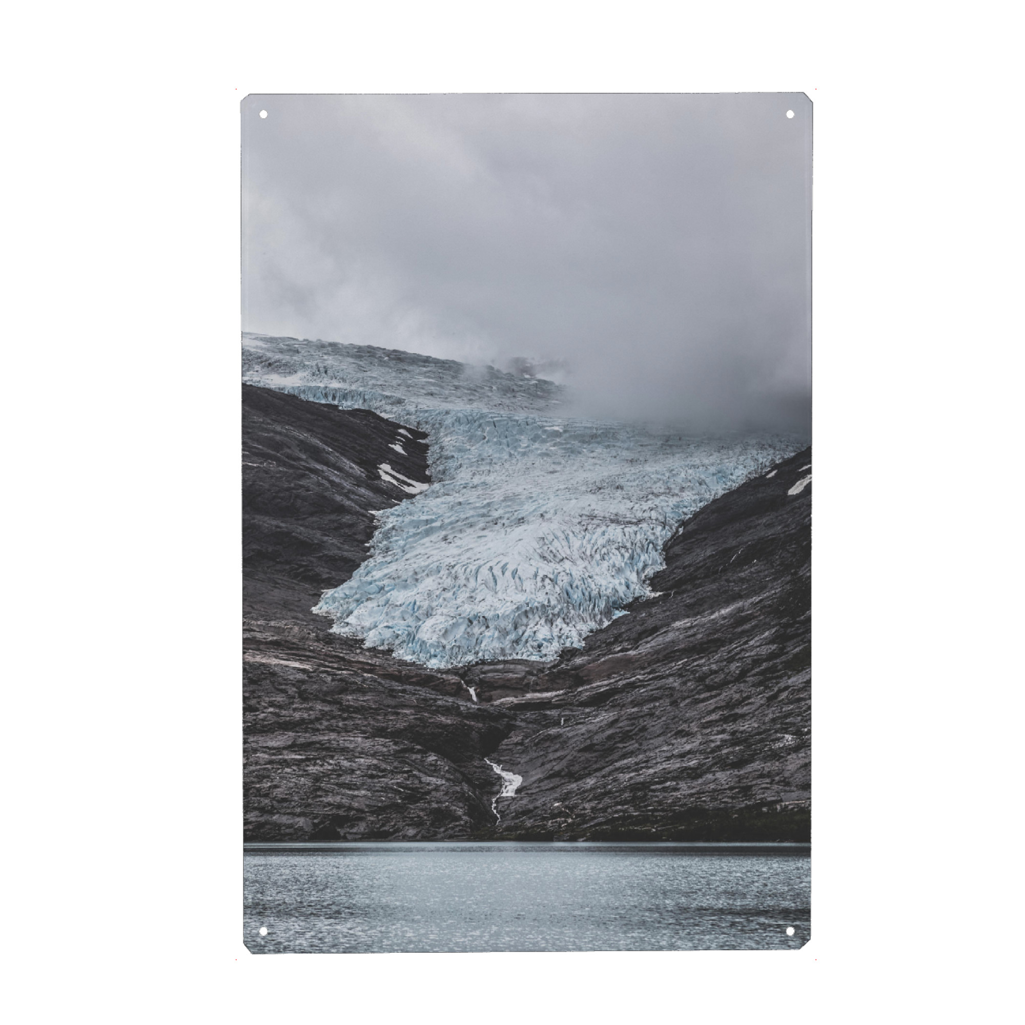 Holzbild "Glacier" artboxONE - Natur - Gletscher,Norwegen,Arktis