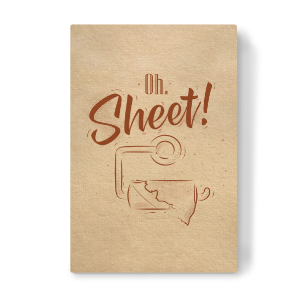 Leinwandbild "Toilet finish paper graphics craft" artboxONE - Typografie - Toilet