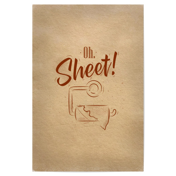 Poster 30x20 cm "Toilet finish paper graphics craft" artboxONE - Typografie - Toilet