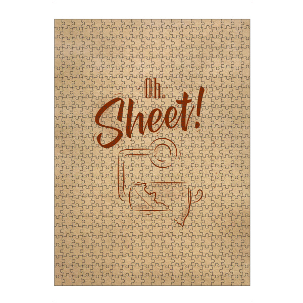 Puzzle Ravensburger "Toilet finish paper graphics craft" artboxONE - Typografie - Toilet - Bild toilet