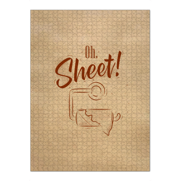 Puzzle Ravensburger "Toilet finish paper graphics craft" artboxONE - Typografie - Toilet - Bild toilet