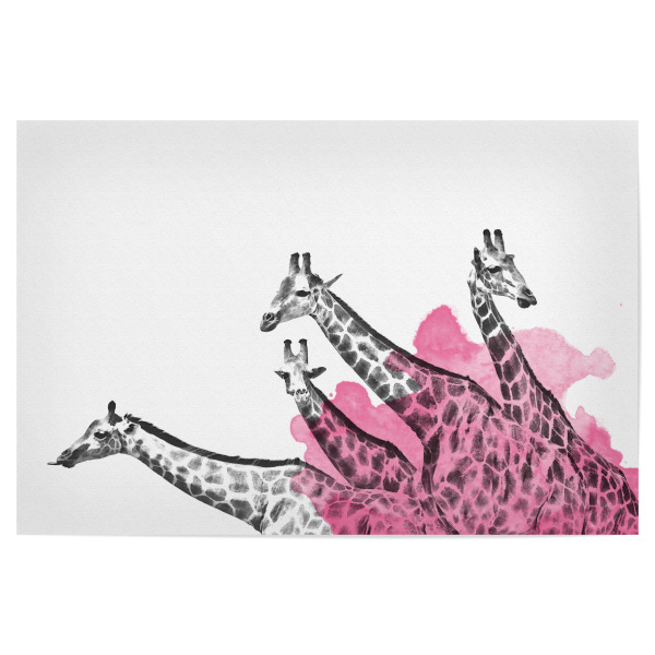 Poster 30x20 cm "Giraffe - Giraffen Familie" artboxONE - Tiere - Afrika,Tierschutz,Giraffen,Tiere,Giraffen familie,Tier