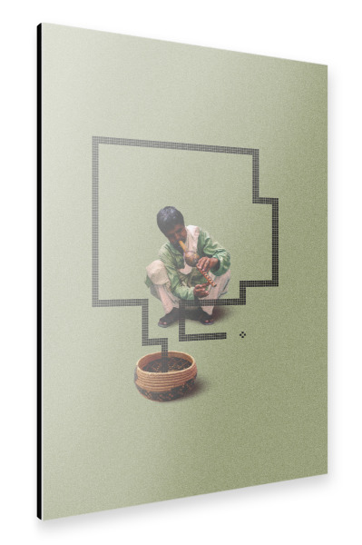Alu-Dibond "The snake charmer" 30x20 cm artboxONE