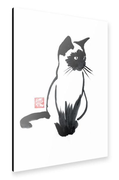 Alu-Dibond "Siamese cat" 30x20 cm artboxONE