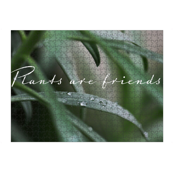 artboxONE Puzzle "Plants are friends" artboxONE - Typografie,Natur,Floral