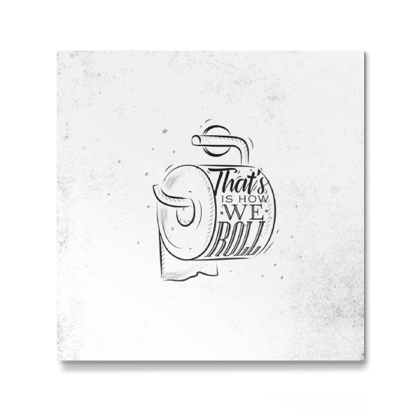 Galerie-Print "Toilet paper graphics retro" 30x30 cm artboxONE