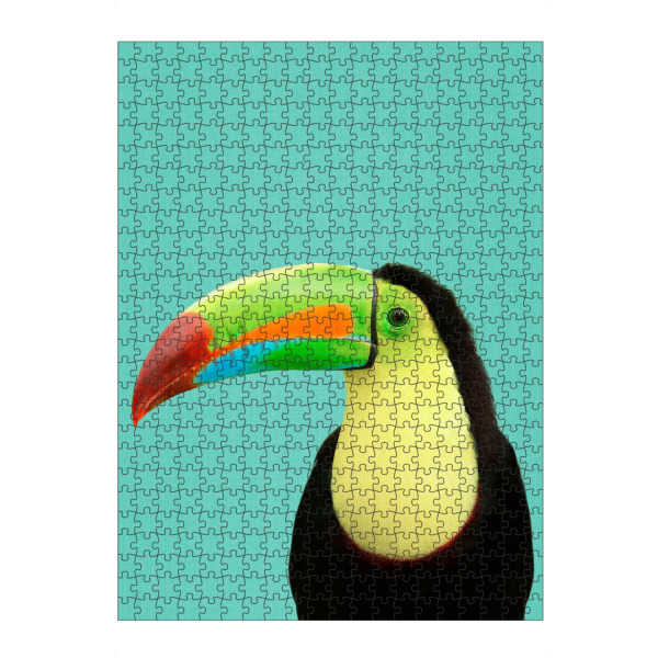 Puzzle Ravensburger "Toucan in Blue" artboxONE - Natur,Tiere