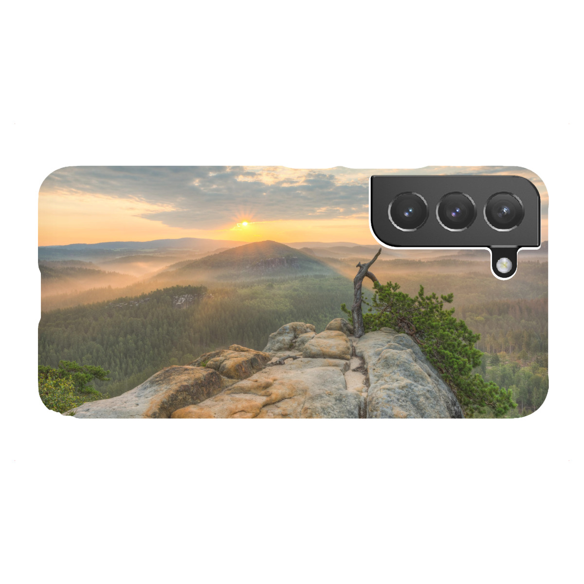 Samsung Galaxy "Ein Morgen im Elbsandsteingebirge" Premium-Case Handyhülle artboxONE