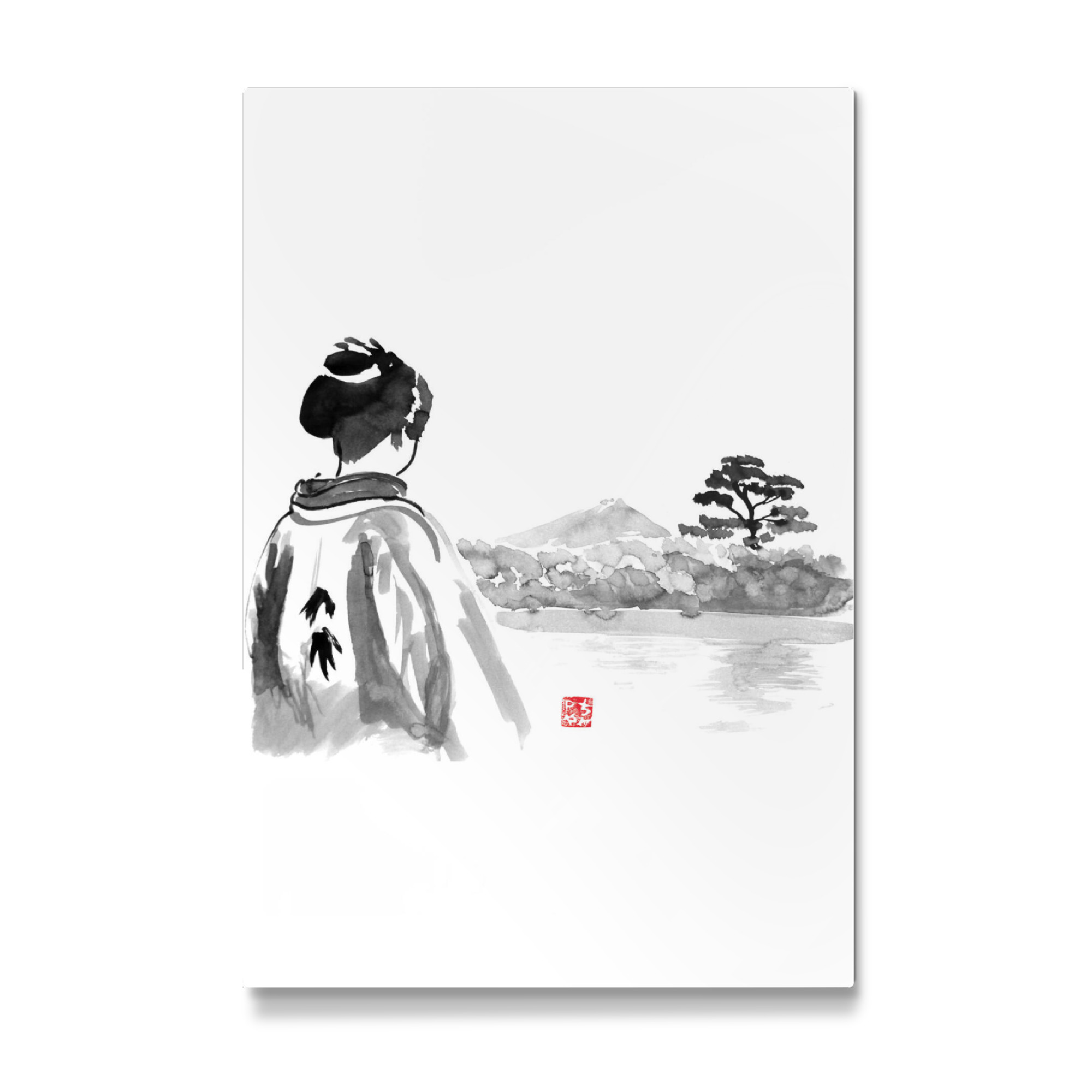 Galerie-Print "Geisha is watching" 75x50 cm artboxONE