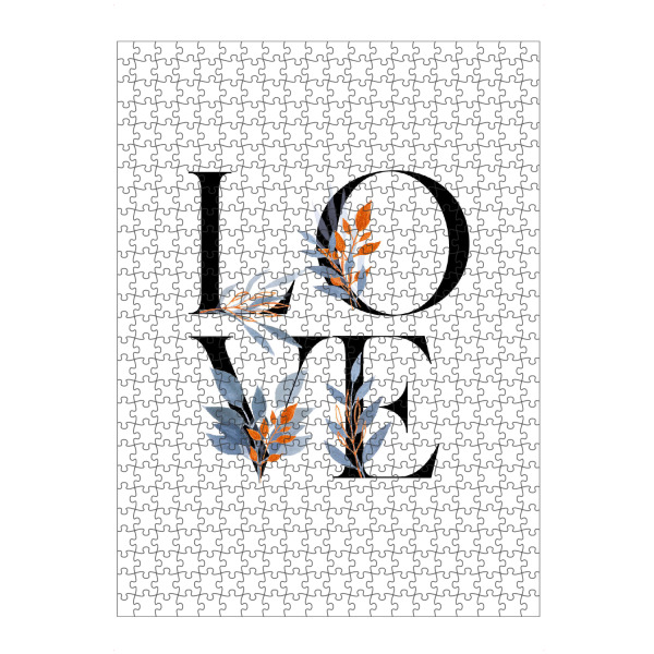 artboxONE Puzzle "Floral Love Letters" artboxONE - Typografie,Floral,Liebe - Letter,Love,Quote,Floral,Flower - Bild letter