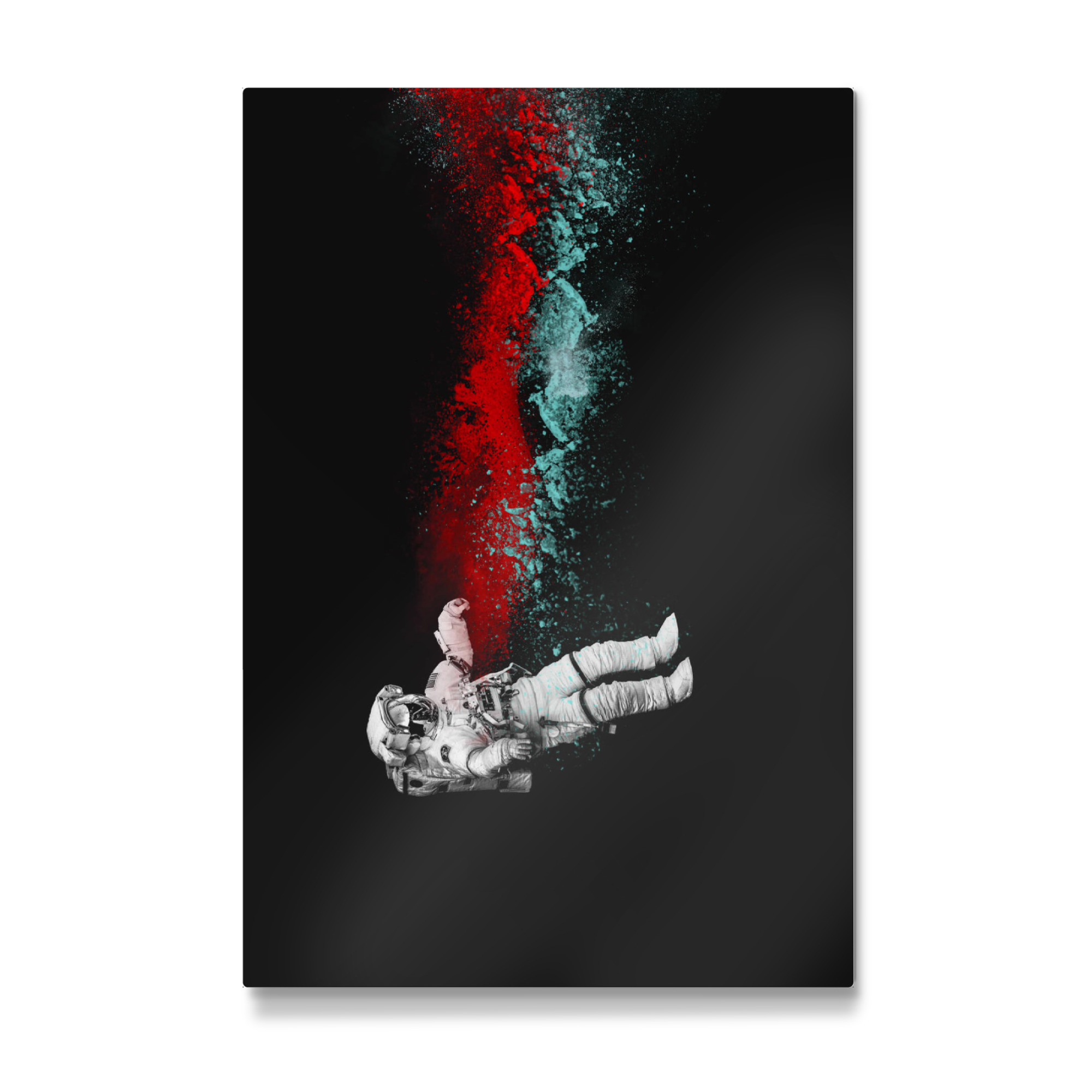 Galerie-Print "Astronaut und Farbwolke" 75x50 cm artboxONE