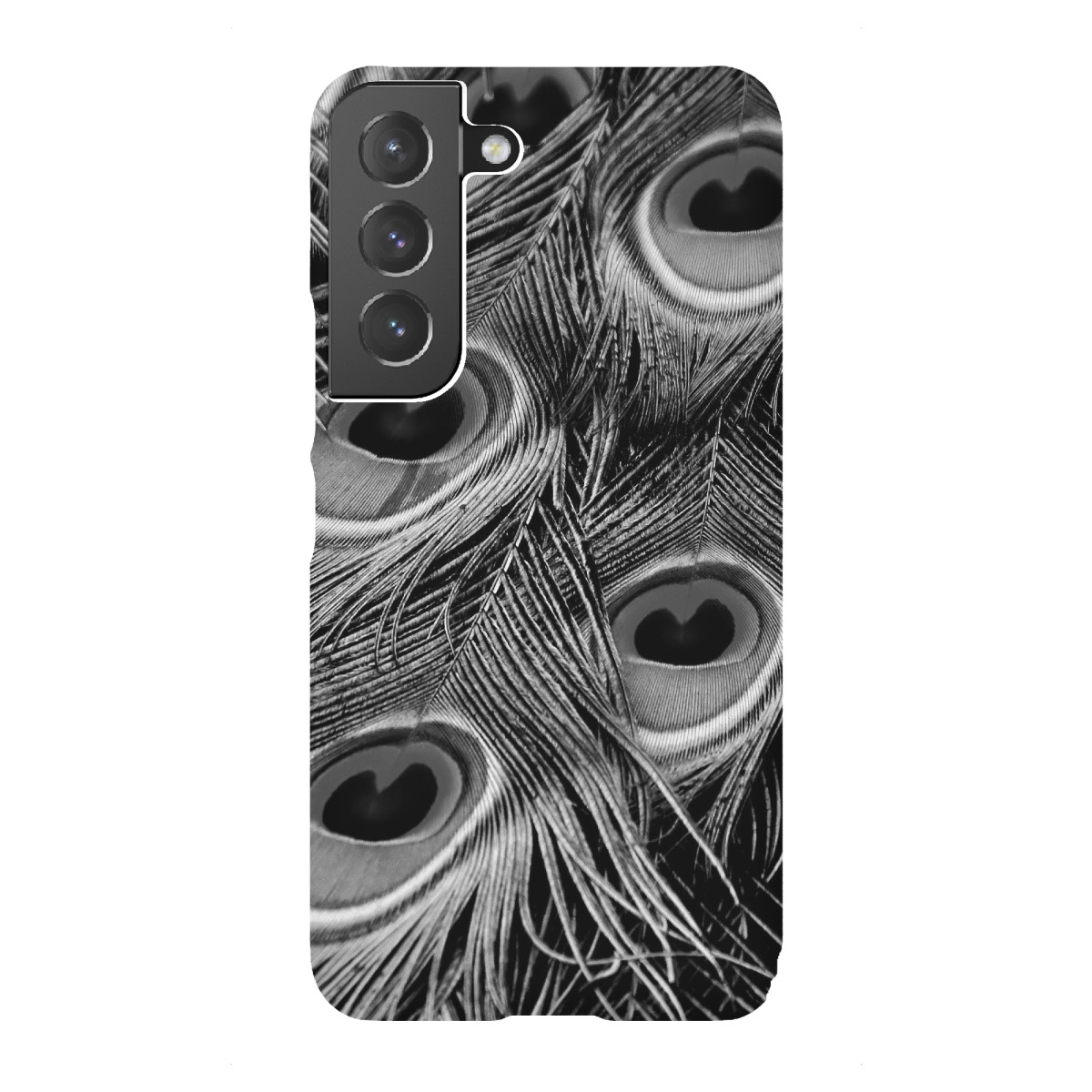 Samsung Galaxy "Pfauenfedern Muster schwarzweiß" Premium-Case Handyhülle artboxONE