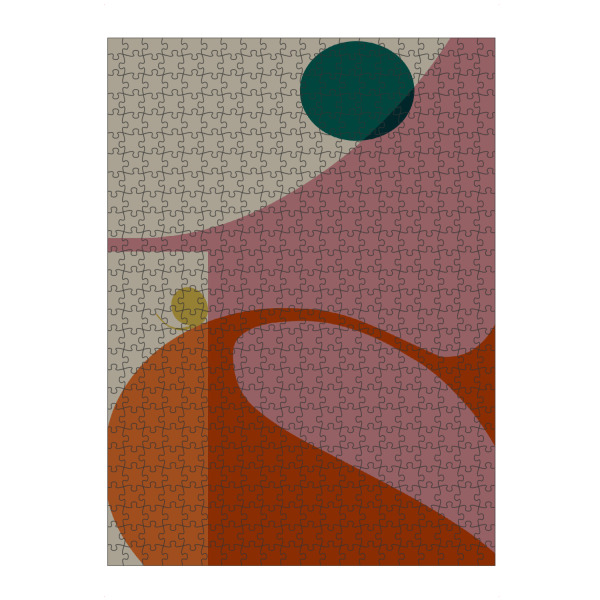 Puzzle Ravensburger "Typo 1 pink orange" artboxONE - Abstrakt