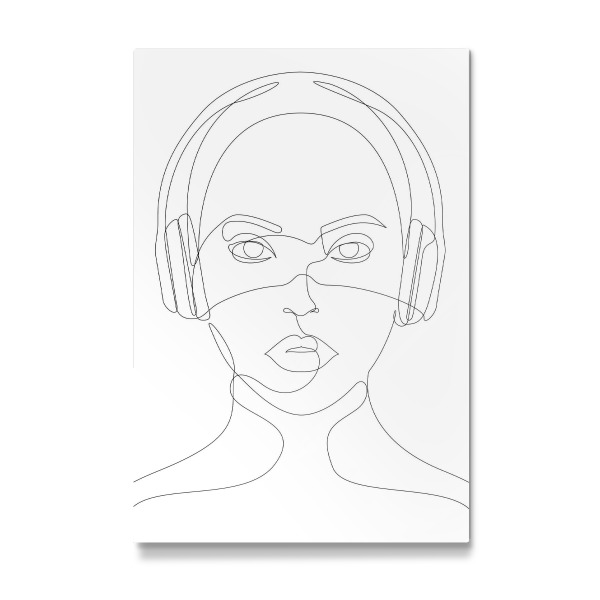 Galerie-Print "Girl with Headphones" 30x20 cm artboxONE