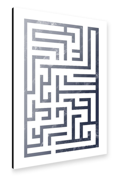 Alu-Dibond "Labirinth" 30x20 cm artboxONE