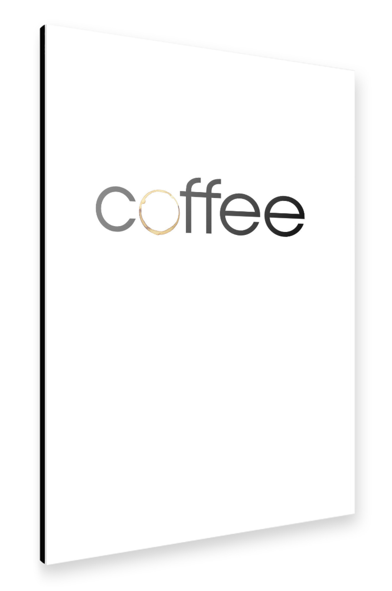 Alu-Dibond "Just coffee" 30x20 cm artboxONE