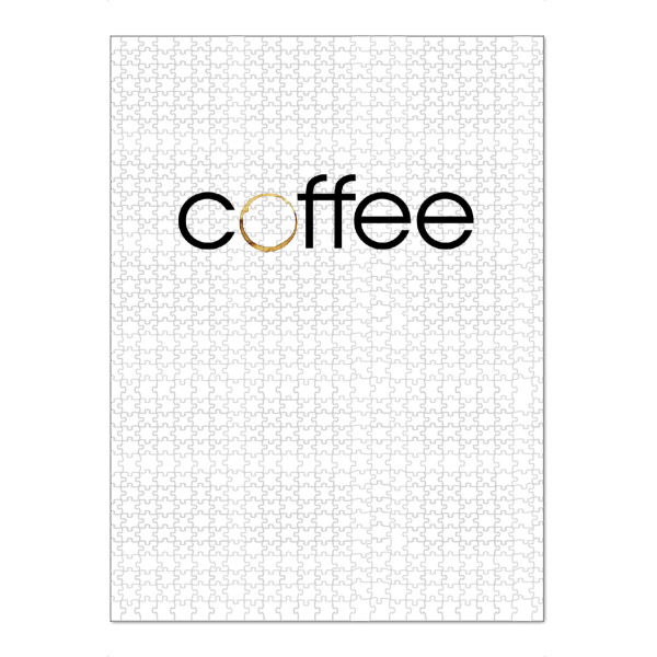 Puzzle Ravensburger "Just coffee" artboxONE - Typografie,Essen & Trinken,Schwarzweiß