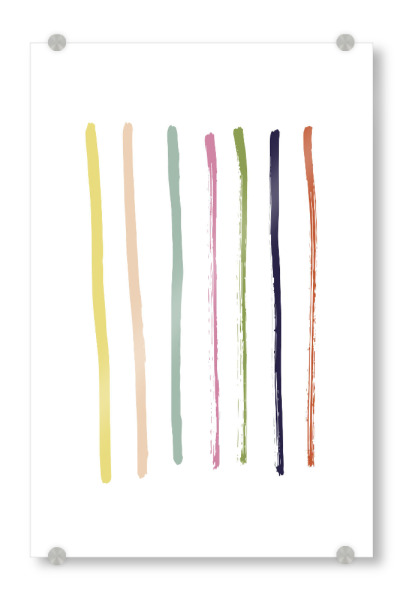 Acrylglasbild "Stripes - Streifen" artboxONE - Abstrakt,Geometrie