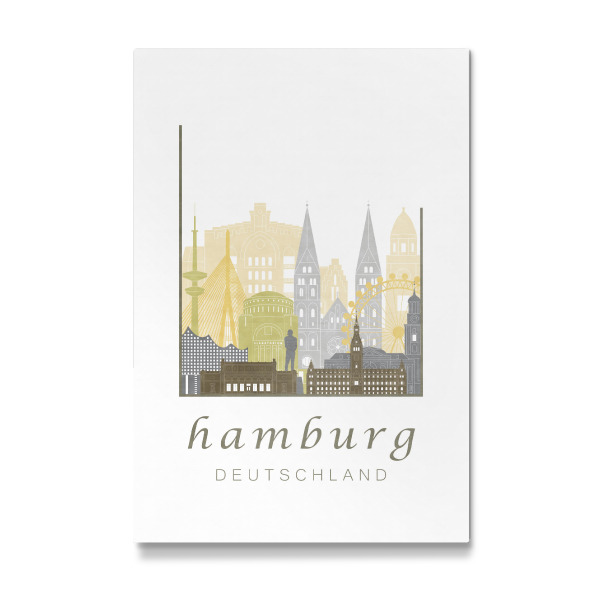 Galerie-Print "Hamburg skyline desert" 30x20 cm artboxONE