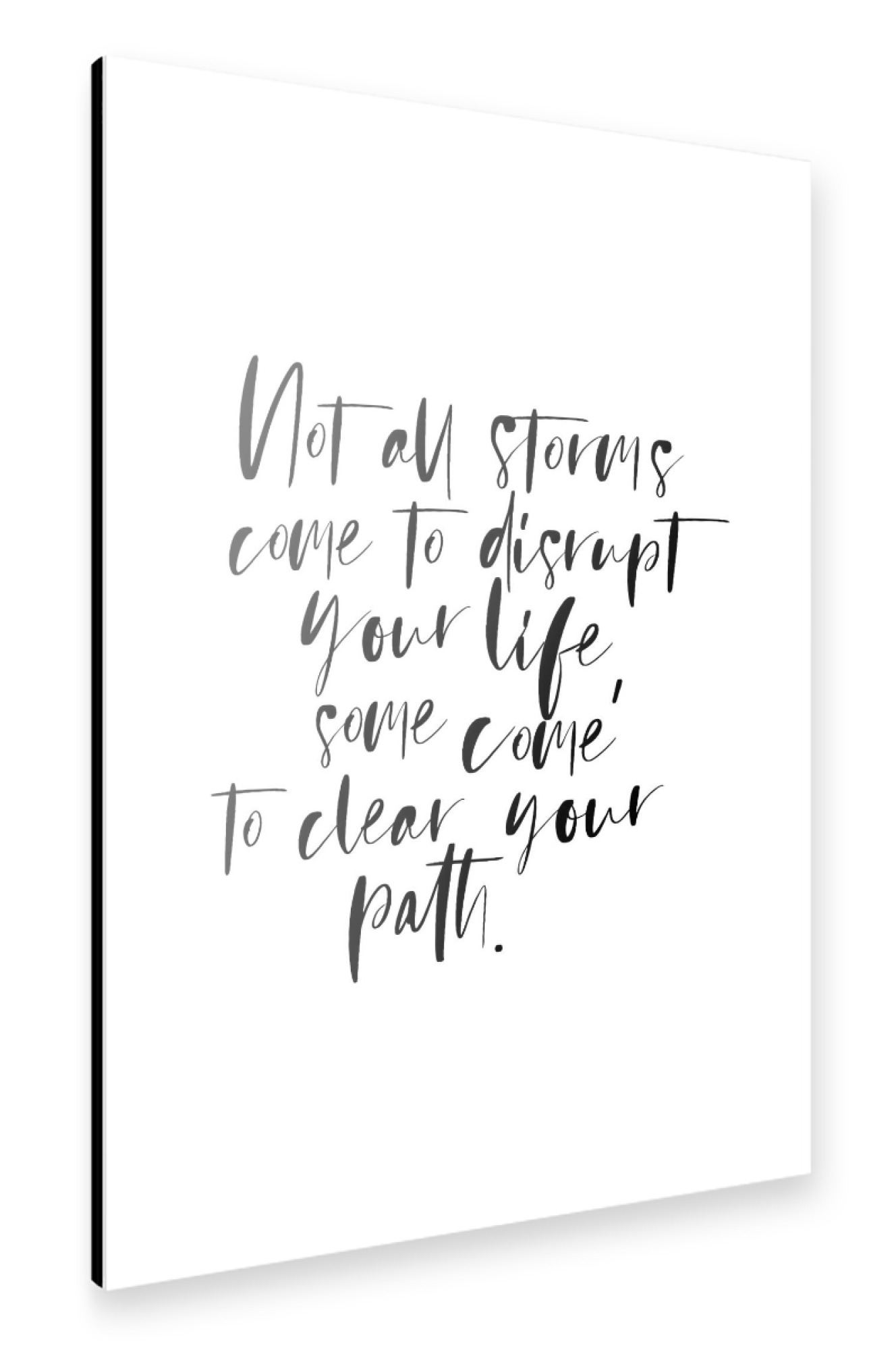 Alu-Dibond "Clear your path" 75x50 cm artboxONE