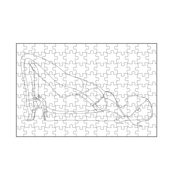 artboxONE Puzzle "Woman in Swimsuit" artboxONE - Menschen,Schwarzweiß,Fashion - Woman,Girl,Oneline,Line art - Bild woman