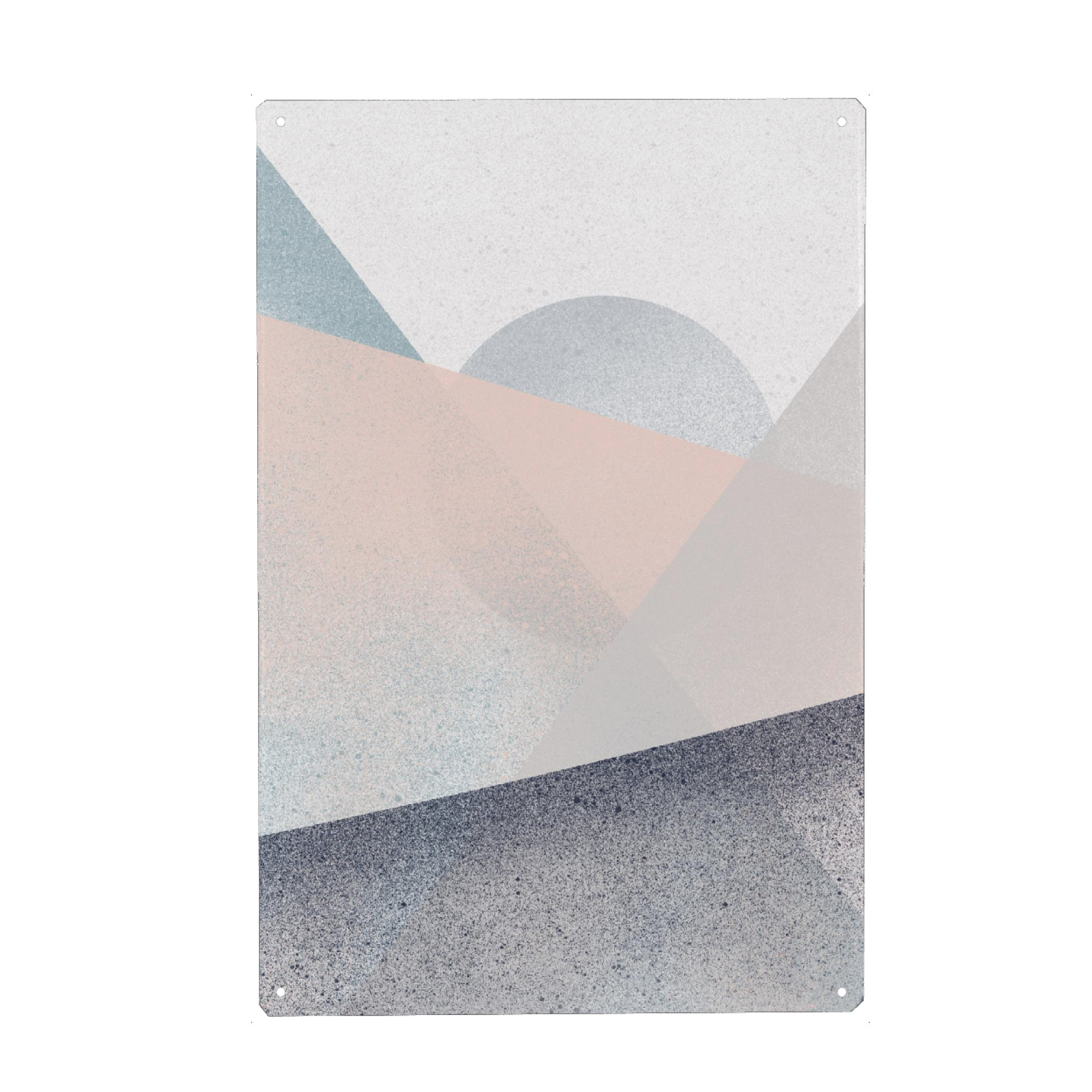 Metall Poster "Colors Overlapping" artboxONE - Abstrakt - Abstract,Minimal,Colors,Texture,Shape,Circle - Blechschild