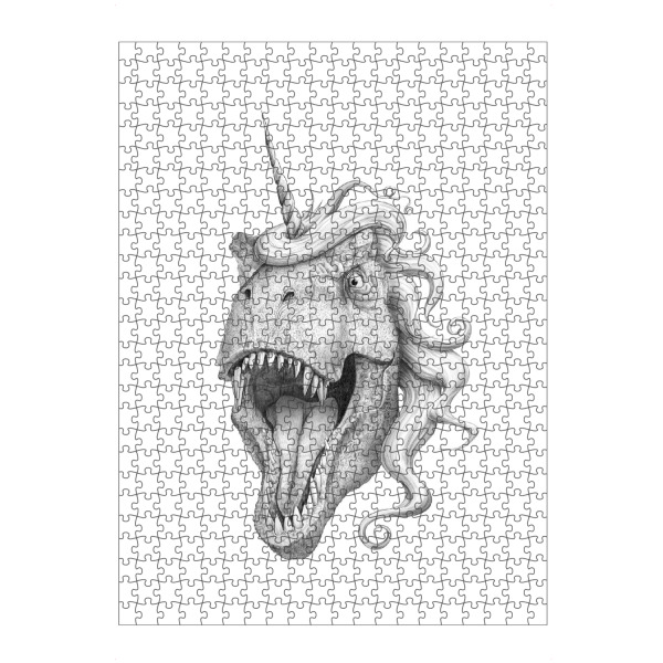 Puzzle Ravensburger "T-rexicorn" artboxONE - Tiere,Schwarzweiß