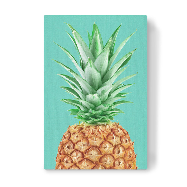 Leinwandbild "Pineapple in Blue" artboxONE - Essen & Trinken / Obst & Gemüse