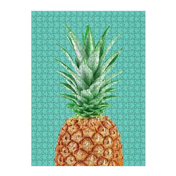 artboxONE Puzzle "Pineapple in Blue" artboxONE - Essen & Trinken / Obst & Gemüse