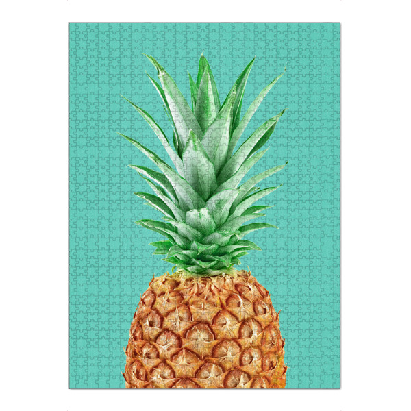 Puzzle Ravensburger "Pineapple in Blue" artboxONE - Essen & Trinken / Obst & Gemüse