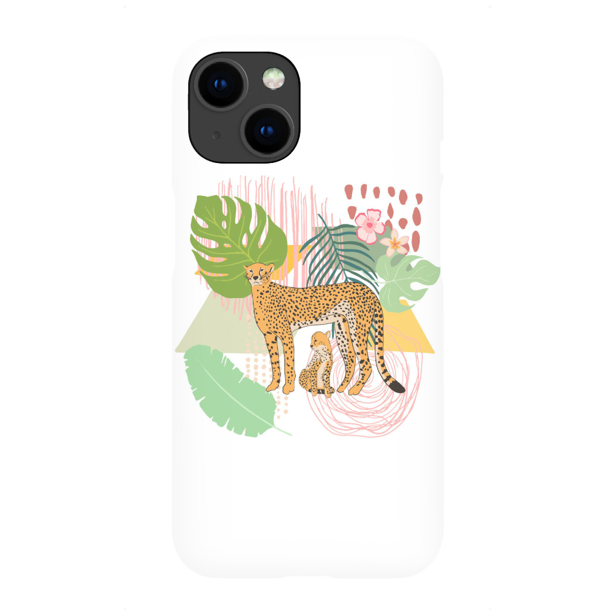 "Abstract Tropical Cheetah"für iPhone - Premium-Case Handyhülle artboxONE