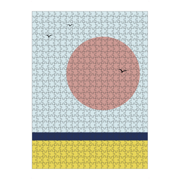 Puzzle Ravensburger "Sonnenuntergang am Strand" artboxONE - Abstrakt,Reise / Strand und Meer