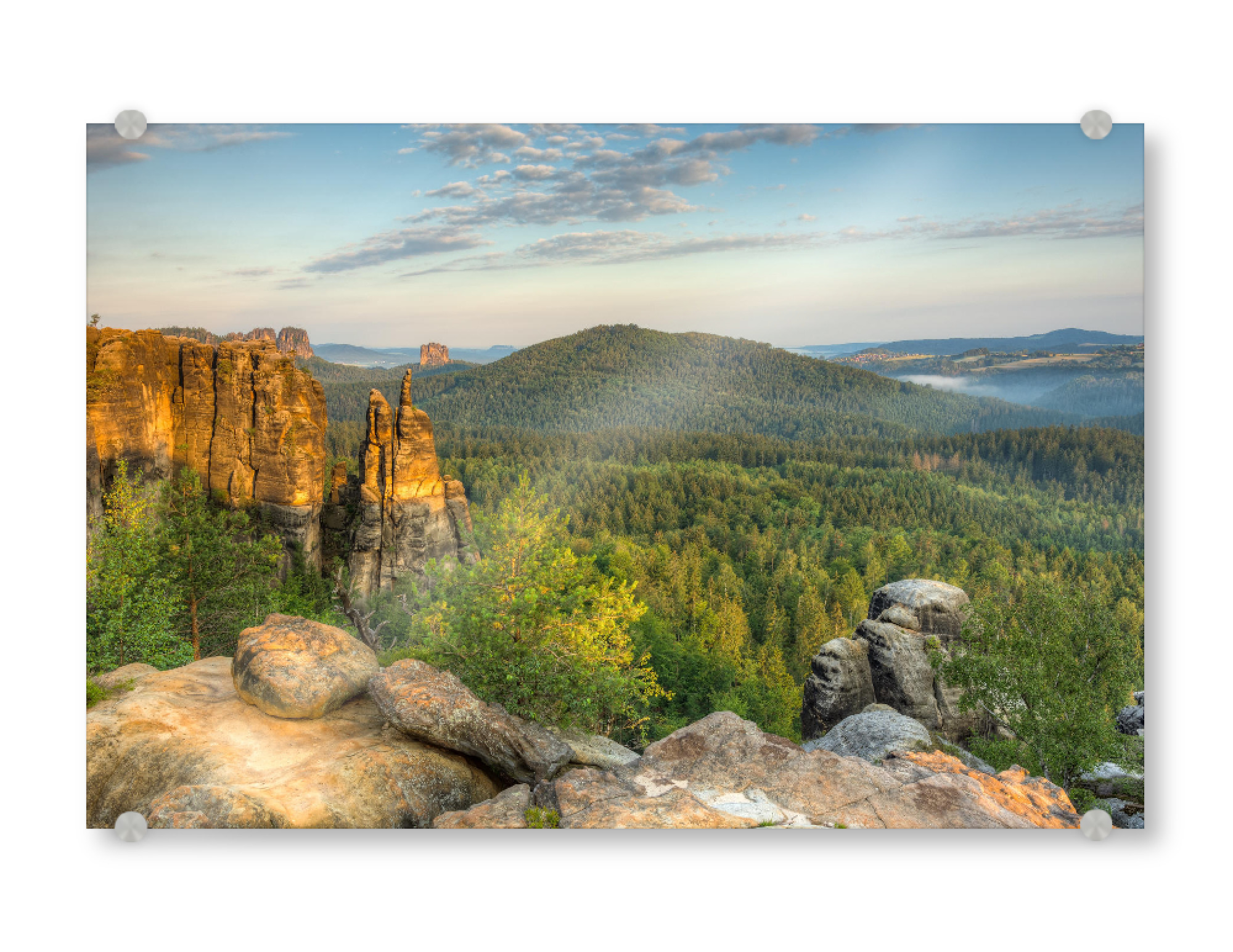 Acrylglasbild "Brosinnadel Sächsische Schweiz" artboxONE - Natur - Sächsische schweiz,Felsen
