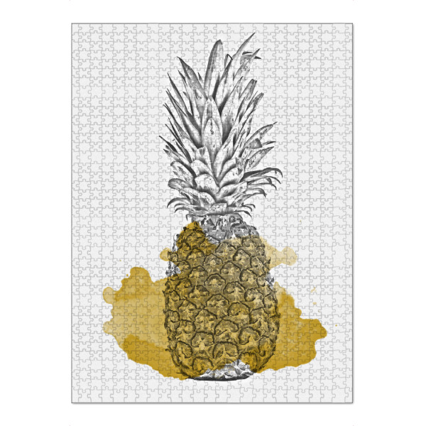 Puzzle Ravensburger "Ananas gezeichnet" artboxONE - Essen & Trinken / Obst & Gemüse - Ananas,Obst,Tropisch - Bild ananas