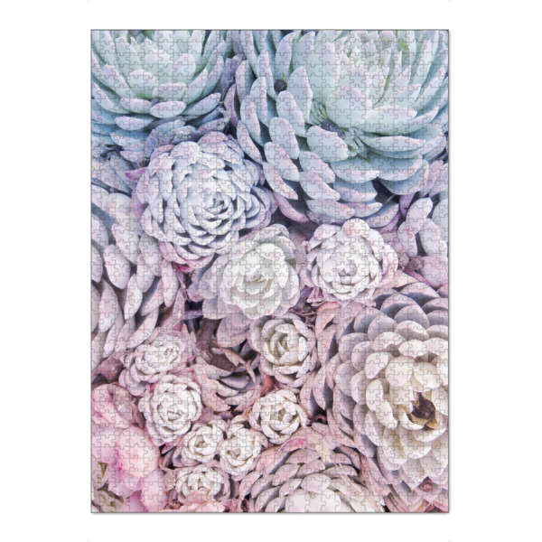 Puzzle Ravensburger "Rainbow Succulents" artboxONE - Natur,Floral,Für Kinder - Rainbow,Succulents,Nature,Plfanze,Plant - Bild rainbow