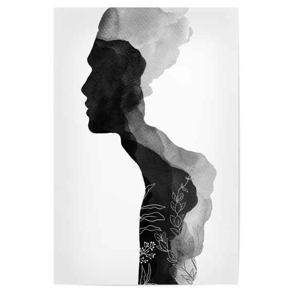 Poster 30x20 cm "Him Couples Decor" artboxONE - Natur,Floral,Abstrakt,Menschen,Schwarzweiß,Liebe