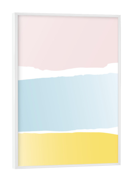 Poster mit weißem Rahmen "Beachtime" artboxONE - Abstrakt,Reise / Strand und Meer