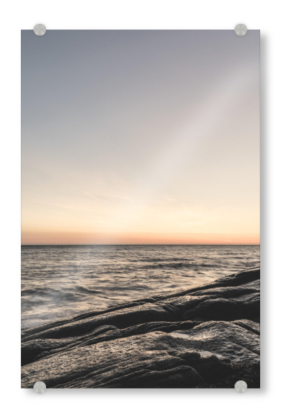 Acrylglasbild "Atlantic horizon" artboxONE - Natur - Lofoten,Norwegen,Horizont,Meer,Natur