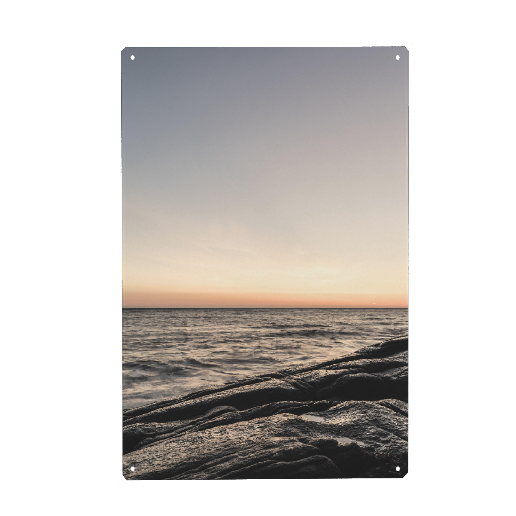 Metall Poster "Atlantic horizon" artboxONE - Natur - Lofoten,Norwegen,Horizont,Meer,Natur - Blechschild