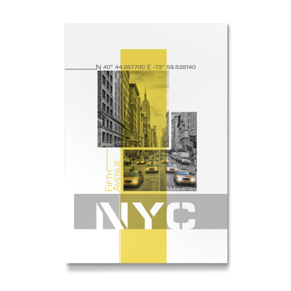 Galerie-Print "Fifth Avenue Verkehr | gelb" 30x20 cm artboxONE