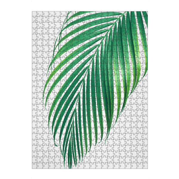 artboxONE Puzzle "Palm Leaf green" artboxONE - Natur,Floral,Für Kinder,Für Mama,Für Papa