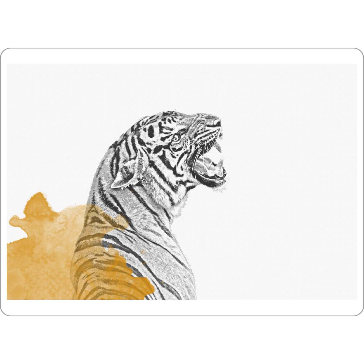 Tischset "Tiger gezeichnet" artboxONE - Tiere - Tiger,Tiger poster,Tier poster,Coole poster,Cool,Tiger zeichnung,Zeichnung,Katze,Katzen - Bild tiger