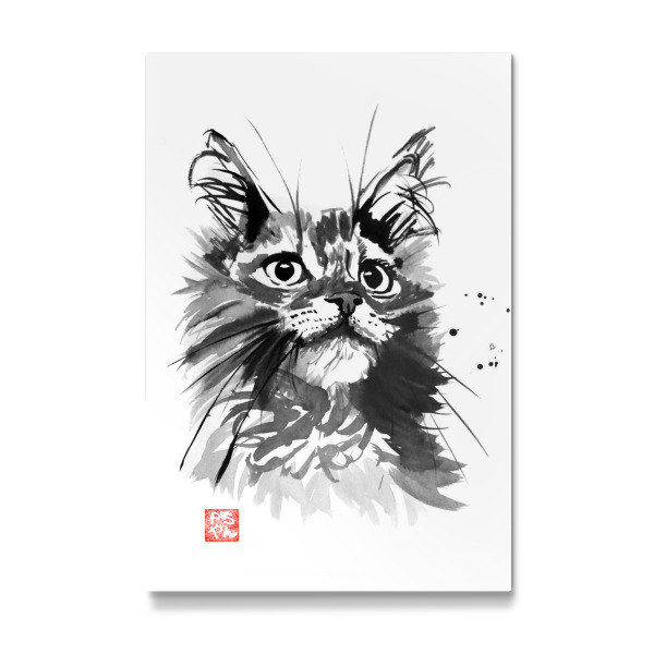 Galerie-Print "Staring cat" 30x20 cm artboxONE