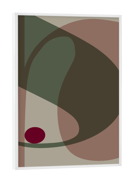 Poster mit weißem Rahmen "Typo 3 rosa green" artboxONE - Typografie,Abstrakt,Fiktion,Für Mama,Für Papa