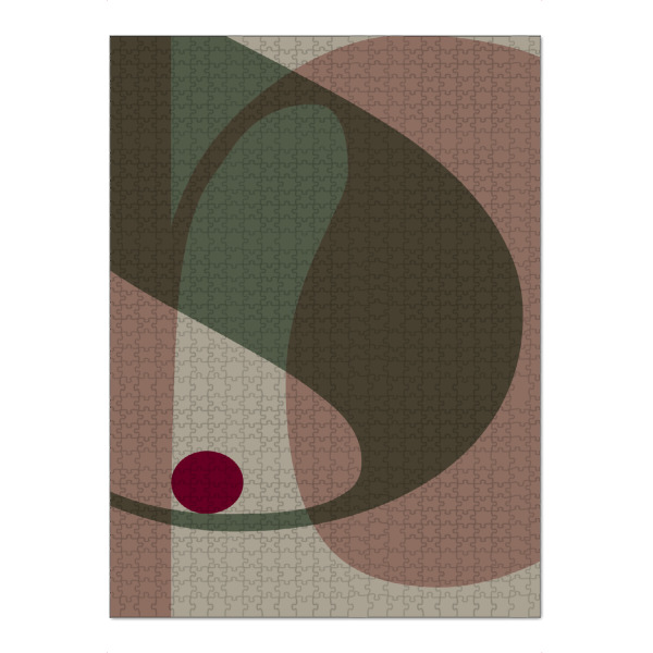 Puzzle Ravensburger "Typo 3 rosa green" artboxONE - Typografie,Abstrakt,Fiktion,Für Mama,Für Papa