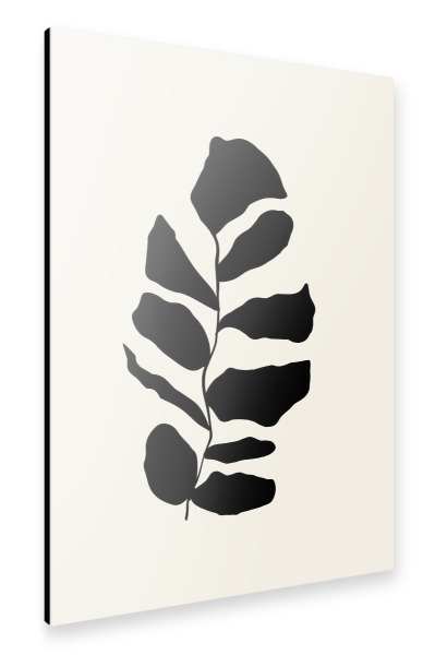 Alu-Dibond "Minimalist Leaves" 30x20 cm artboxONE