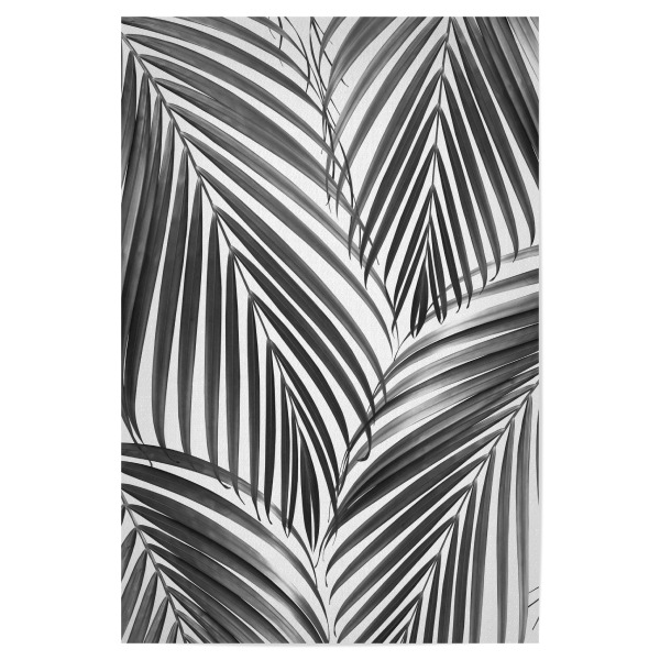 Poster 30x20 cm "Palm Leaves - Black & White" artboxONE - Natur,Floral,Für Kinder,Schwarzweiß,Für Mama,Für Papa